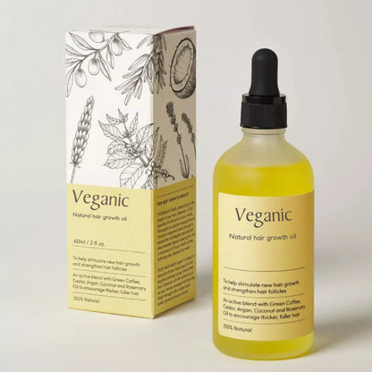 Vegans Hair Growth Oil – Natural Hair Growth Booster for Fuller Hair