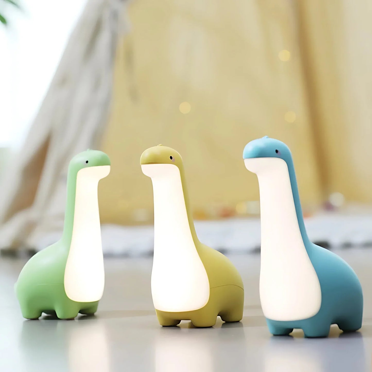 LED Dinosaur Night Light for Kids – Soothing Sleep Light with Color Change & Timer Function