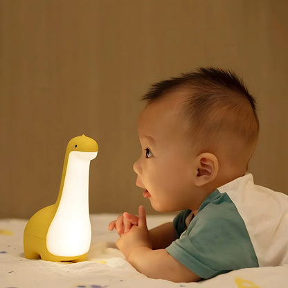 LED Dinosaur Night Light for Kids – Soothing Sleep Light with Color Change & Timer Function