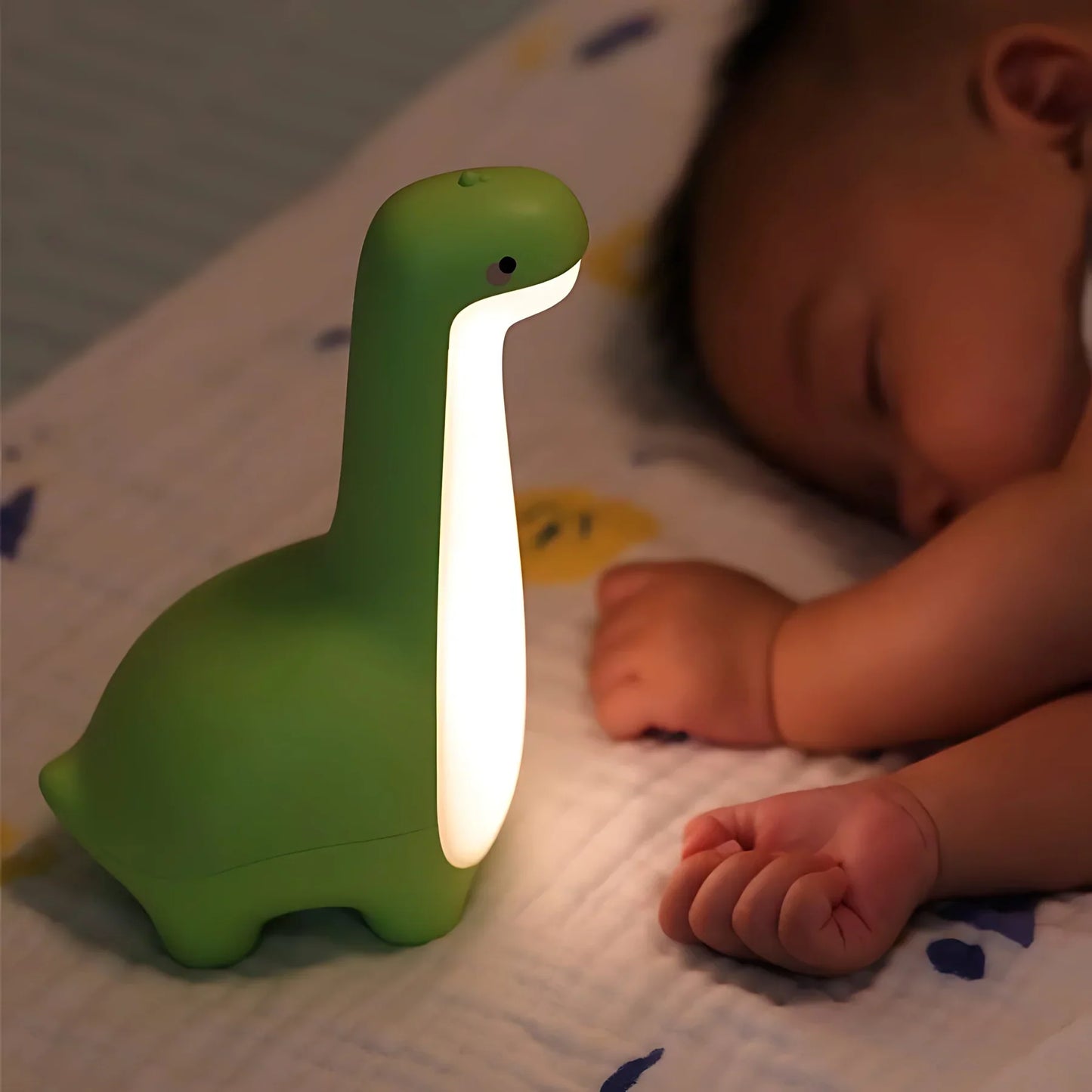 LED Dinosaur Night Light for Kids – Soothing Sleep Light with Color Change & Timer Function