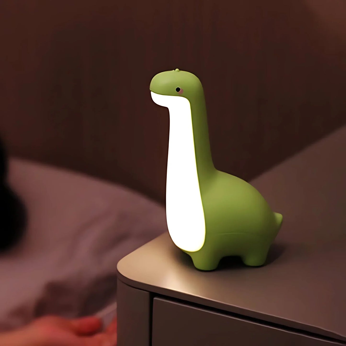 LED Dinosaur Night Light for Kids – Soothing Sleep Light with Color Change & Timer Function