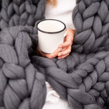 Soft XXL Knitted Blanket for Cozy Evenings – Perfect Comfort and Warmth