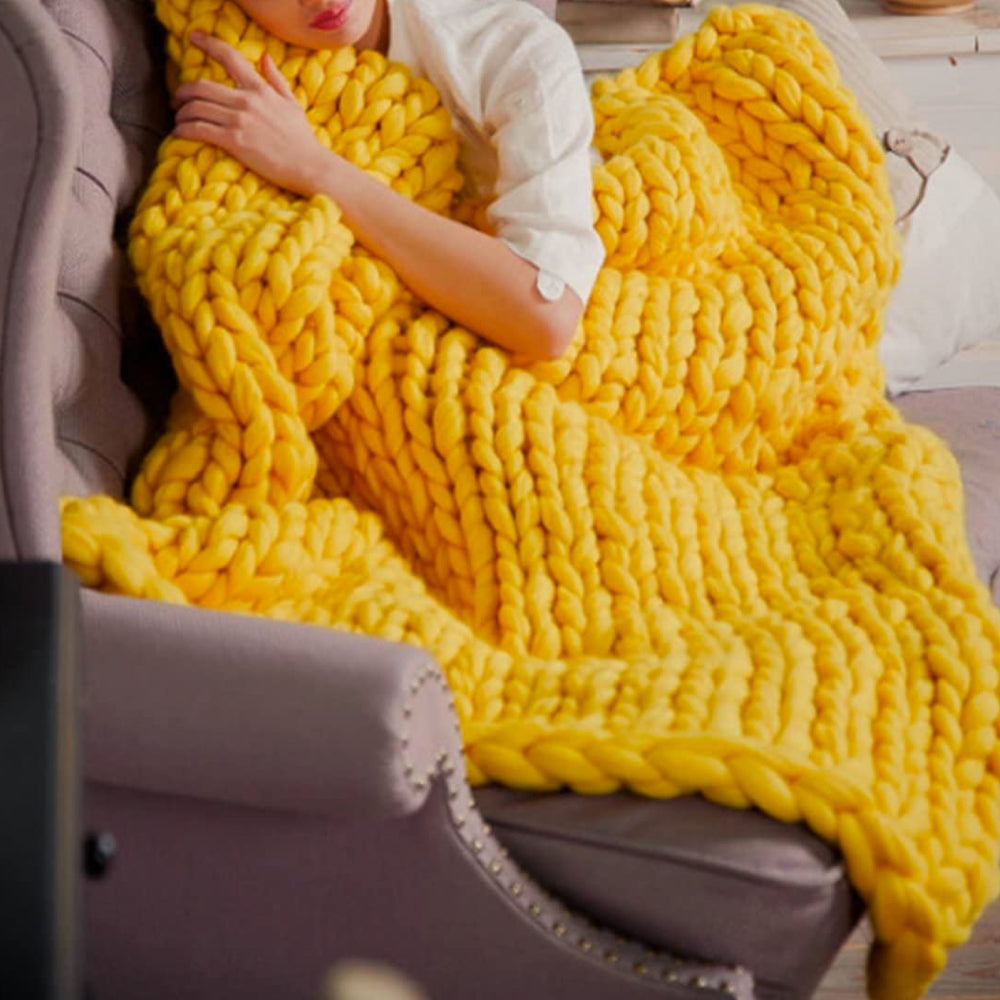 Soft XXL Knitted Blanket for Cozy Evenings – Perfect Comfort and Warmth