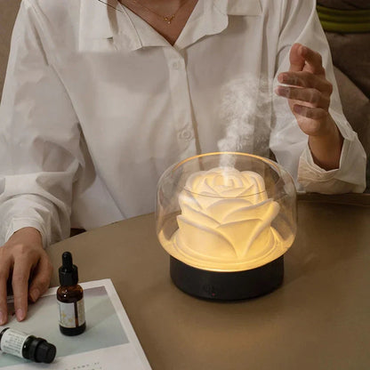 Elegant Ultrasonic Humidifier with LED – Aroma Diffuser for Pleasant Indoor Air
